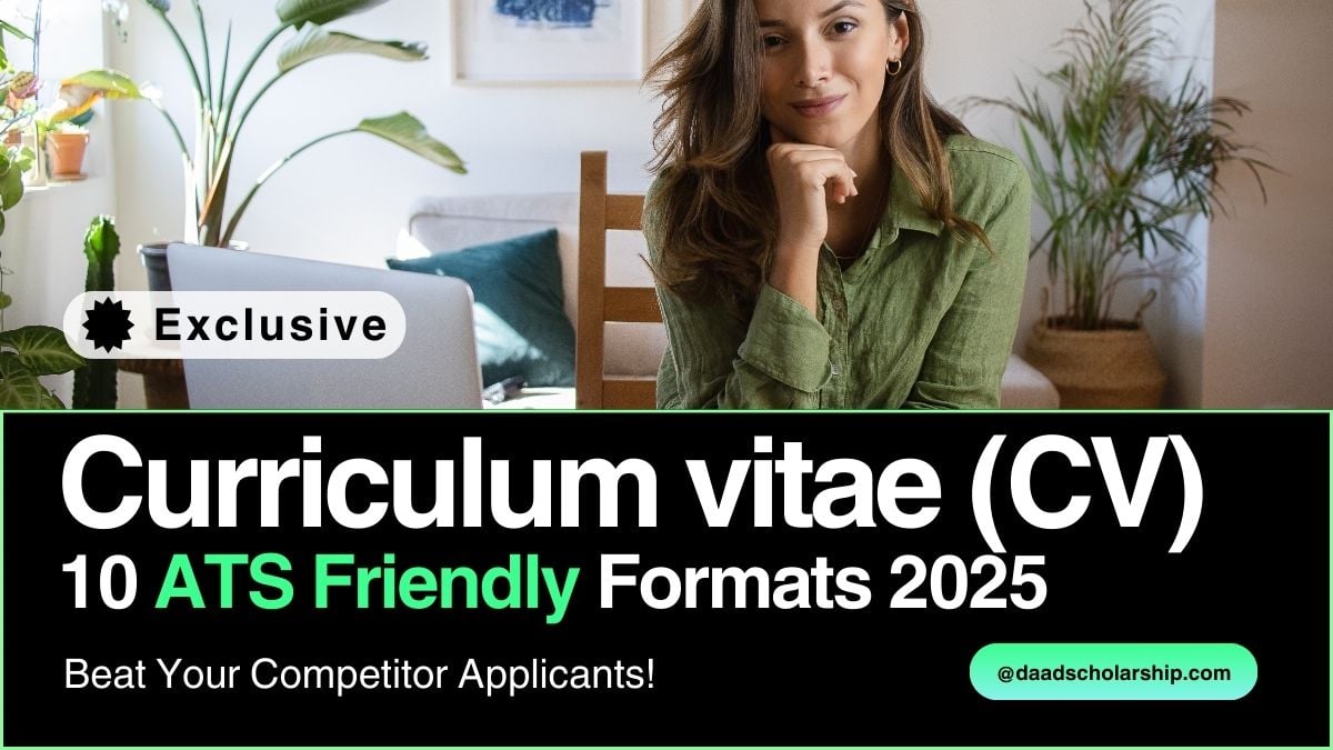 10 ATS-Compatible Curriculum vitae (CV) Formats for 2025 to Get You Selected!