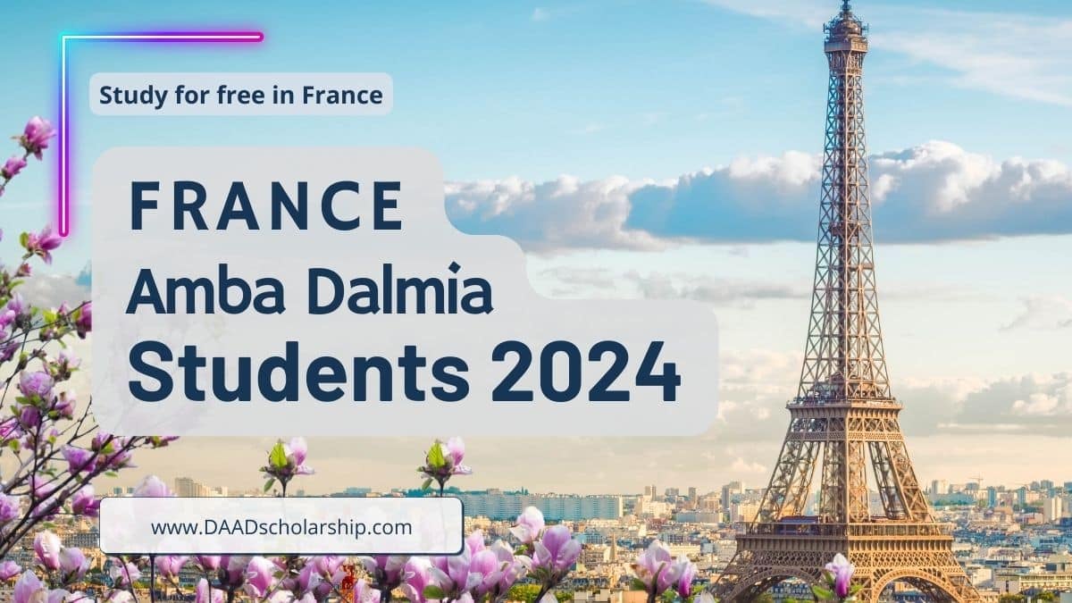 Amba Dalmia Scholarship 2024 in France for Women Students