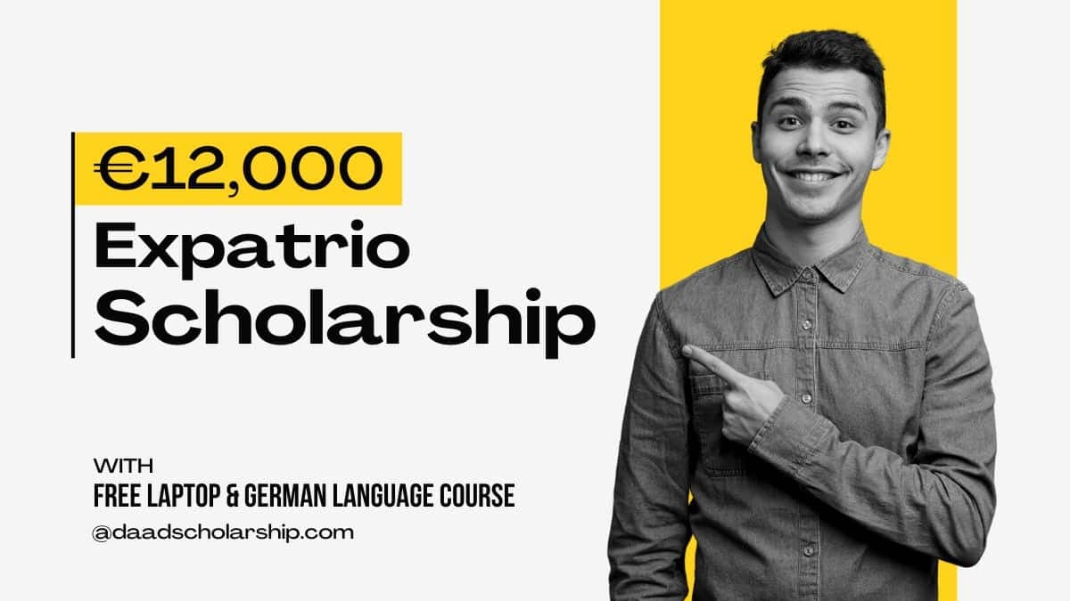 Expatrio Scholarship 2024 With €12,000, Laptop, and German Language Course