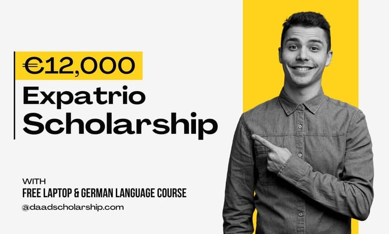 Expatrio Scholarship 2024 With €12,000, Laptop, and German Language Course