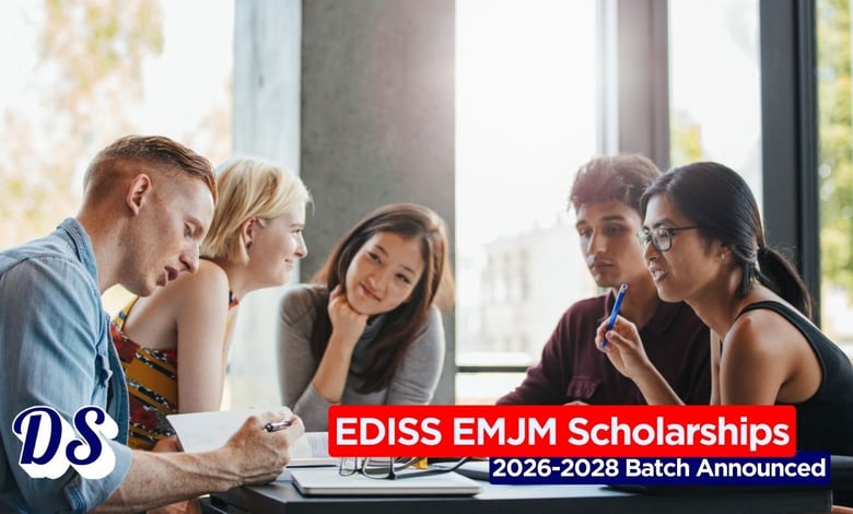 EDISS Erasmus (EMJM) Scholarship 2026-2028 Batch has Officially Opened