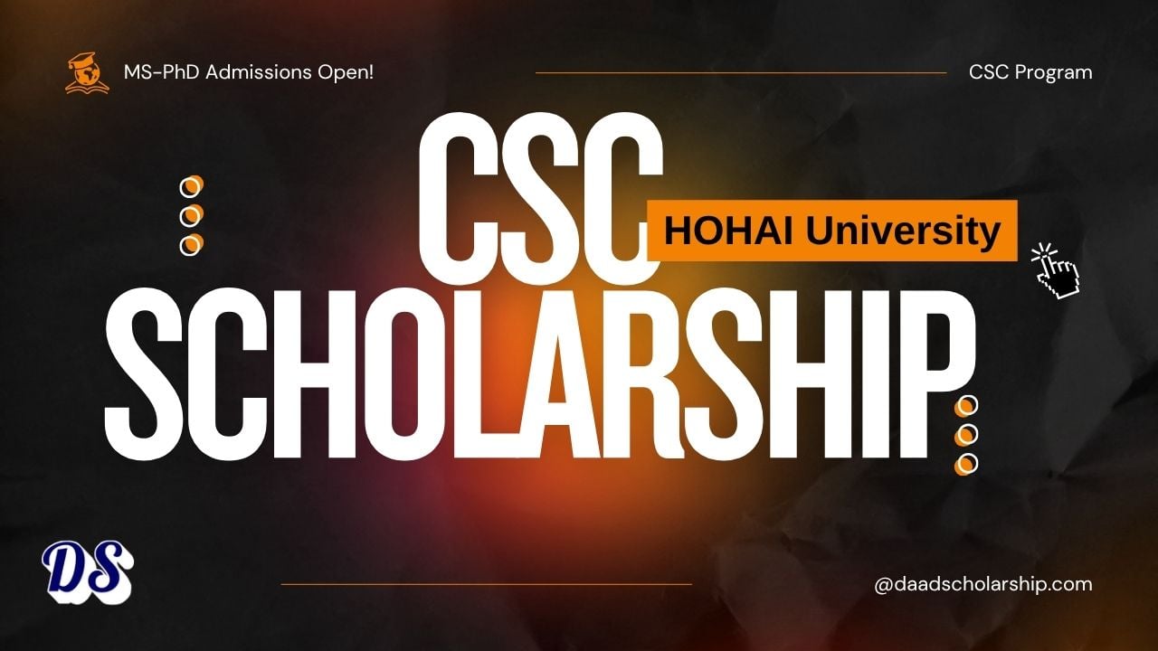 Hohai University CSC Scholarships 2027–2028 Application Process