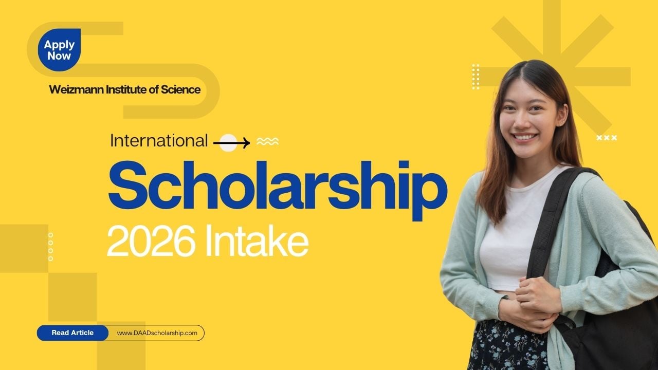 Frontiers in Life Sciences Scholarship 2026 at Weizmann Institute of Science