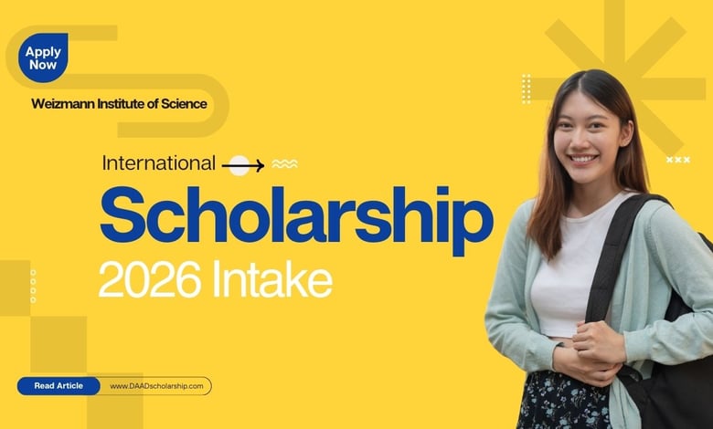 Frontiers in Life Sciences Scholarship 2026 at Weizmann Institute of Science