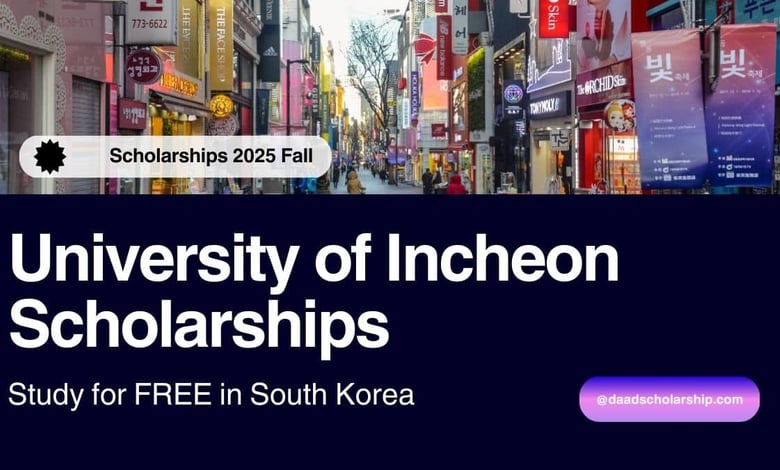 University of Incheon Scholarships 2025 Spring Intake