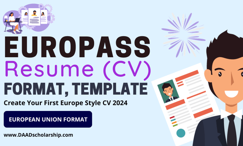 Europass CV Format, Editable Template To Create European Style CV in 2024