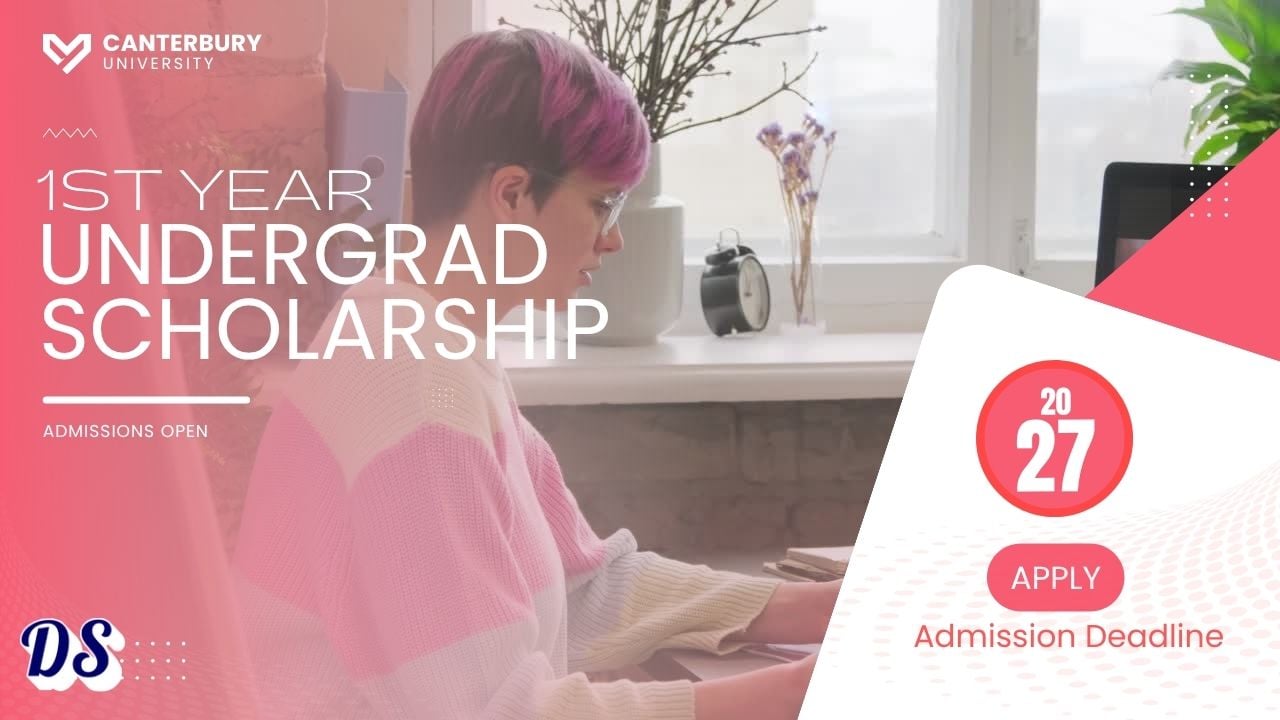University of Canterbury 1st Year Scholarships for 2027 Undergraduate Intake