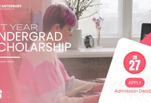 University of Canterbury 1st Year Scholarships for 2027 Undergraduate Intake