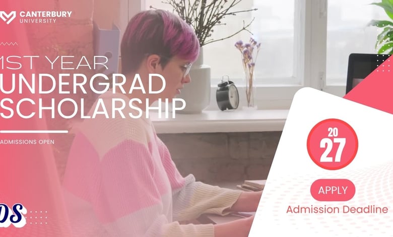 University of Canterbury 1st Year Scholarships for 2027 Undergraduate Intake