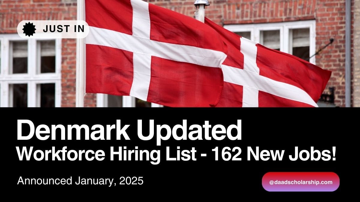 Denmark Updated Workforce Recruitment List 2025 with 162 New Occupations