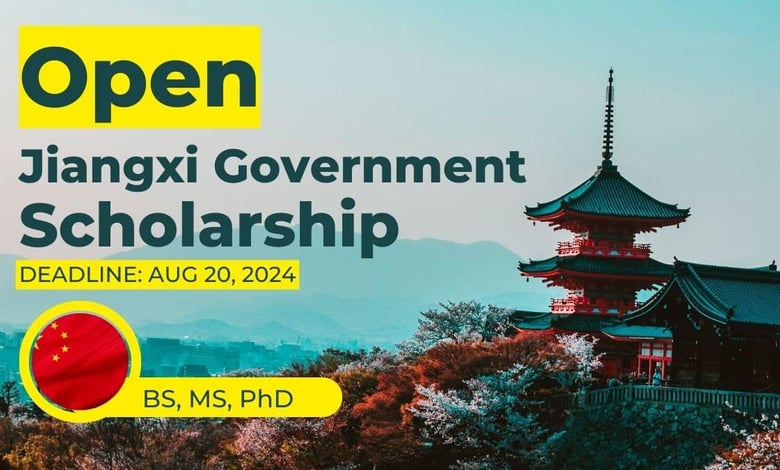 Chinese Jiangxi Province Government Scholarship 2024 for BS, MS, PhD