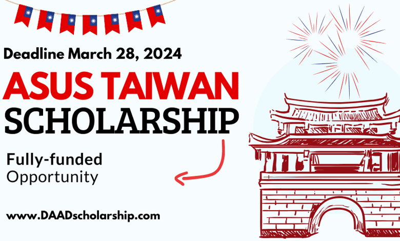 ASUS Taiwan Tech Scholarships 2024 for International Students