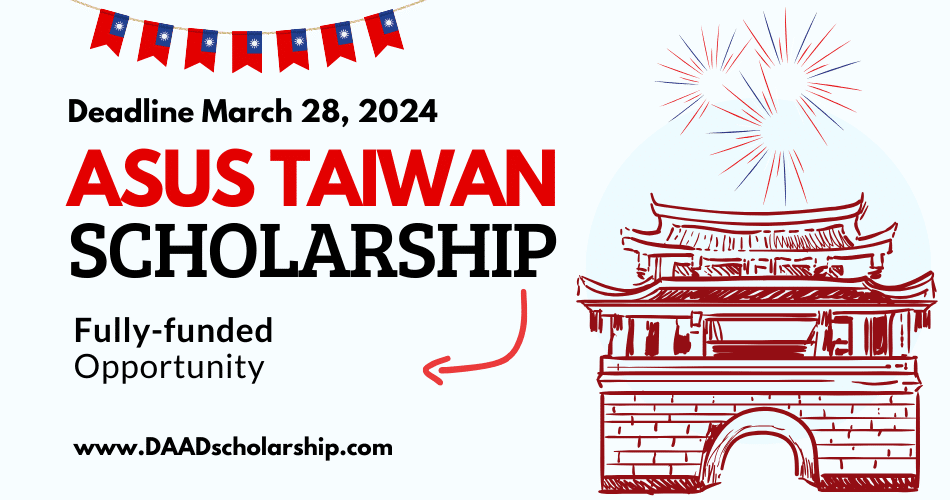 ASUS Taiwan Tech Scholarships 2024 for International Students