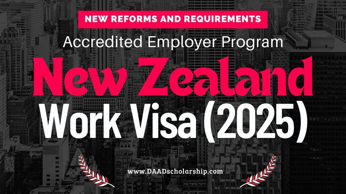New Zealand Accredited Employer Work Visa 2025 New Requirements and Process