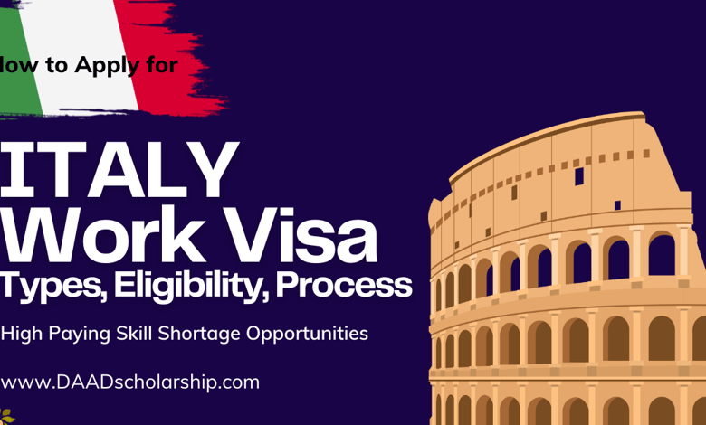 Italy Work Visa 2024 Types, Eligibility, Application Process