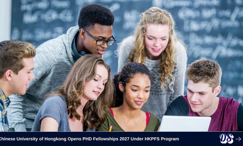 Chinese University of Hongkong Opens PHD Fellowships 2027 Under HKPFS Program