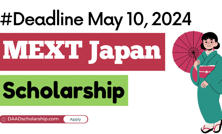 MEXT Research Scholarships 2025 in Japan - Deadline May 10, 2024
