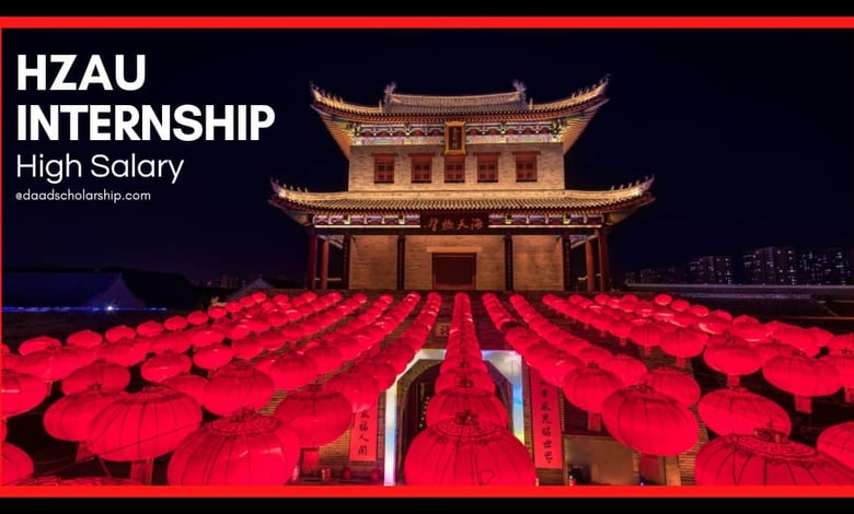 HZAU Internships 2024 in China With Stipend Salary