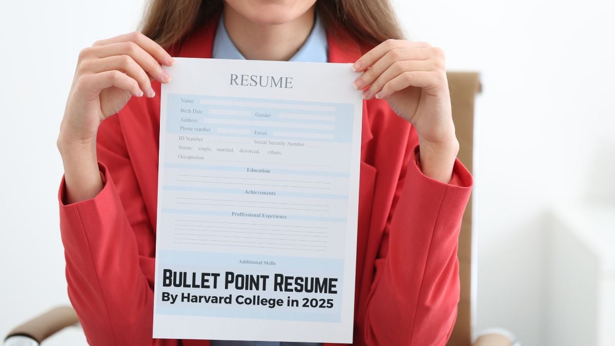 Bullet Point Resume Template 2025 by Harvard College (New Template)