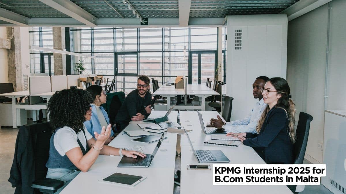 KPMG Internship 2025 for B.Com Students in Malta