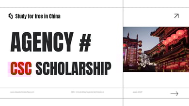 Agency Numbers for CSC Scholarship 2026 in Chinese Universities
