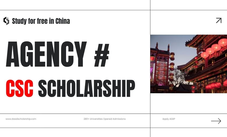 Agency Numbers for CSC Scholarship 2026 in Chinese Universities