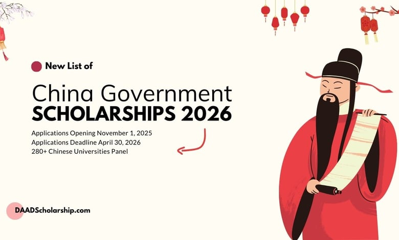 List of China Government Scholarships 2026-2027 for International Students (BS, MS, PhD Admissions)