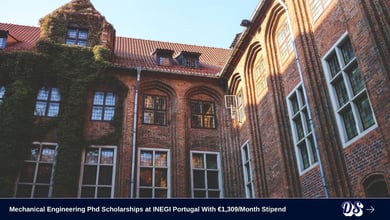 Mechanical Engineering Phd Scholarship 2026 at INEGI Portugal With €1,309Month Stipend