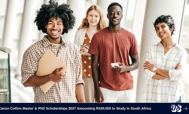 Canon Collins Master & PhD Scholarships 2027 Amounting R100,000 to Study in South Africa