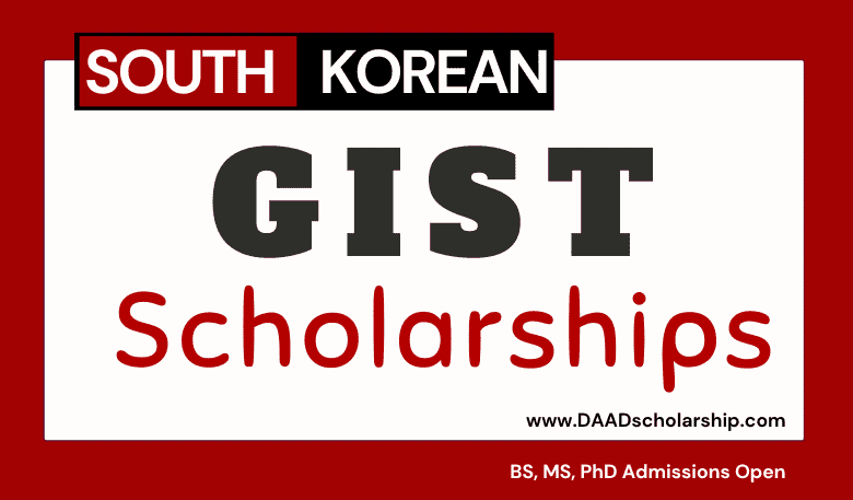 South Korean GIST Scholarships 2024 of Gwangju Institute of Science and Technology