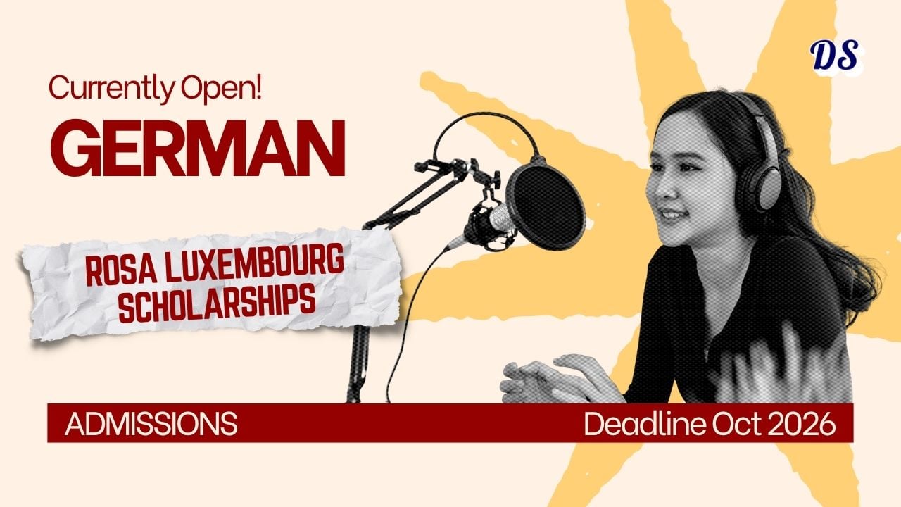 Germany Rosa Luxemburg Scholarships 2027 With €1,520 Monthly Stipend Open
