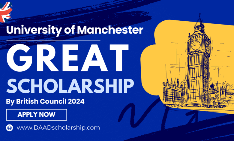 University of Manchester GREAT Scholarships 2024 in UK