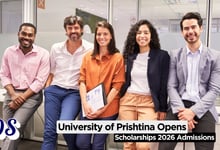 University of Prishtina Opens Scholarships 2026 Admissions