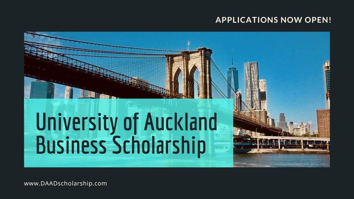 University of Auckland Business Masters Scholarship 2024