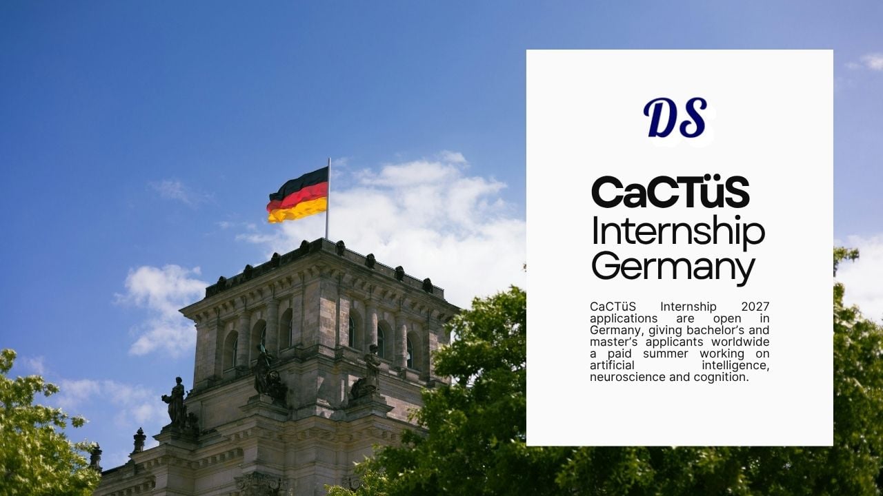 CaCTüS Germany Internship 2027 Open Worldwide with €1,350 Monthly Stipend
