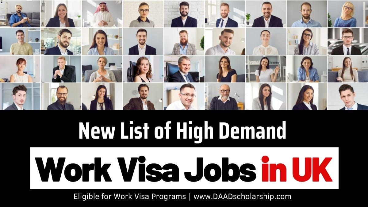 UK High Demand Work Visa Sponsored Jobs List in 2025