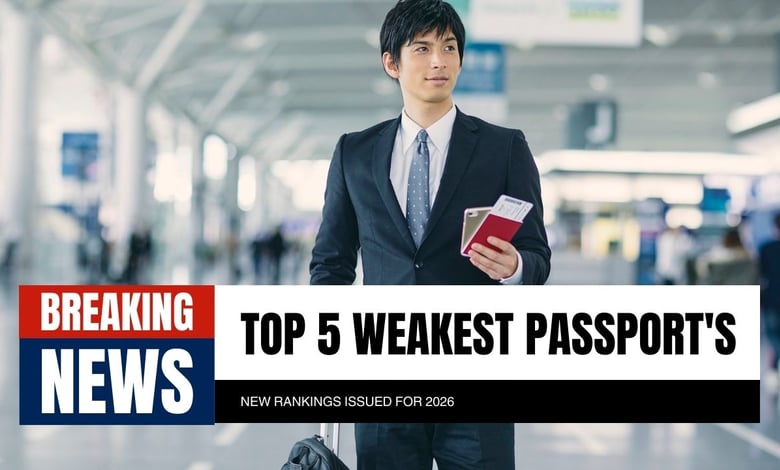 The Weakest Passports of January 2026 (New Rankings Issued)