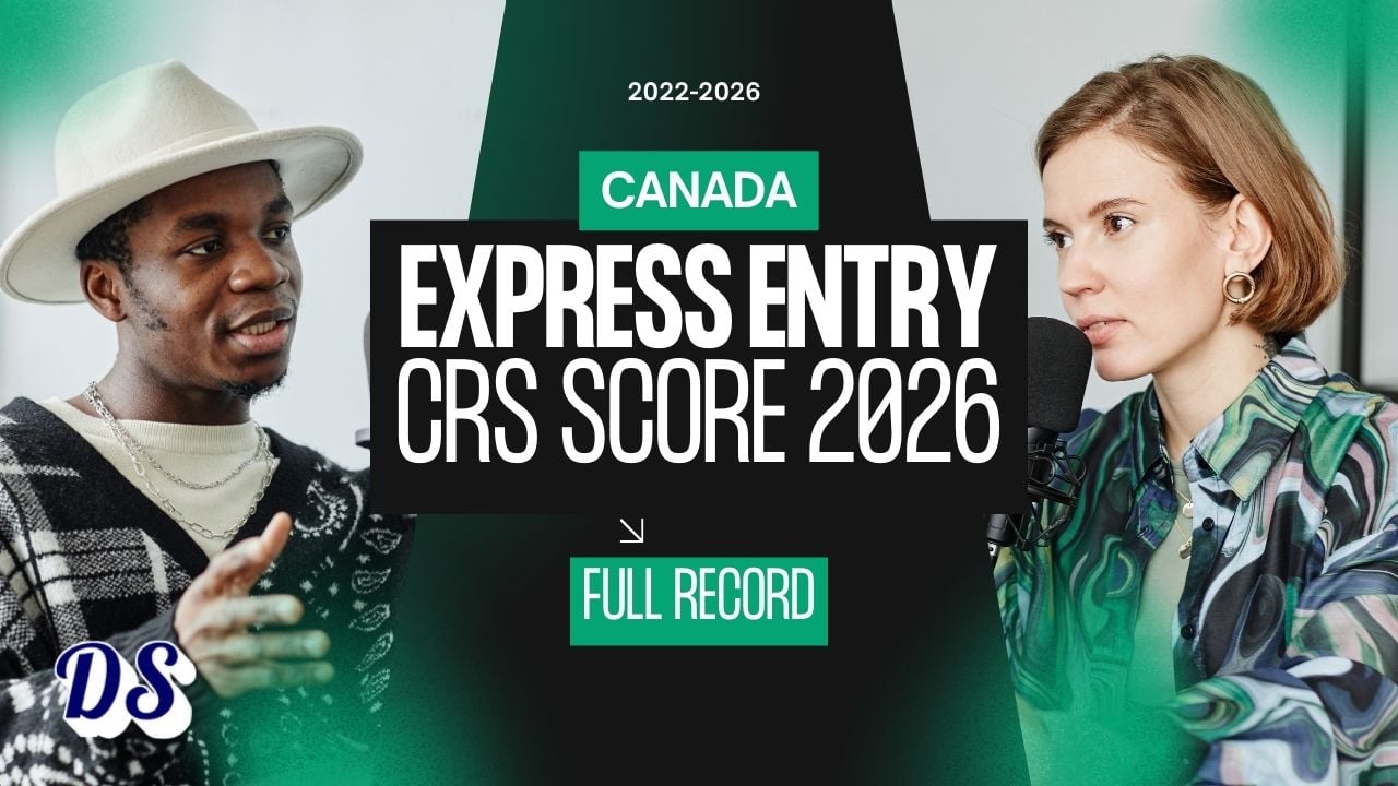 Canada Express Entry CRS Cut-Off Scores (2022-2026) The Real Trendline Behind the “Magic Number”