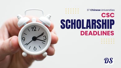 Deadlines of 37 Chinese Universities CSC Scholarships 2027 [BS, MS, PhD]