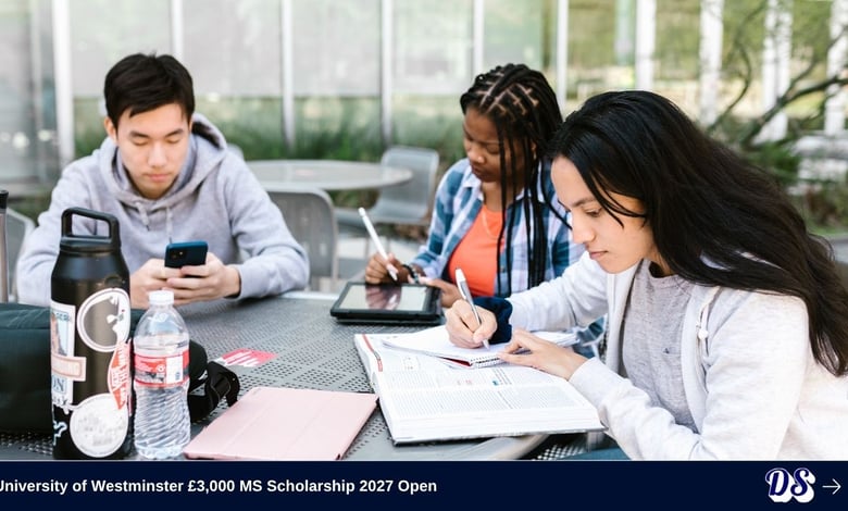 University of Westminster £3,000 MS Scholarship 2027 Open under International Postgraduate Excellence Award