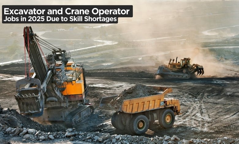 Countries Hiring Excavator and Crane Operators in 2025 Due to Skill Shortages