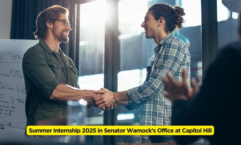 Summer Internship 2025 in Senator Warnock’s Office at Capitol Hill