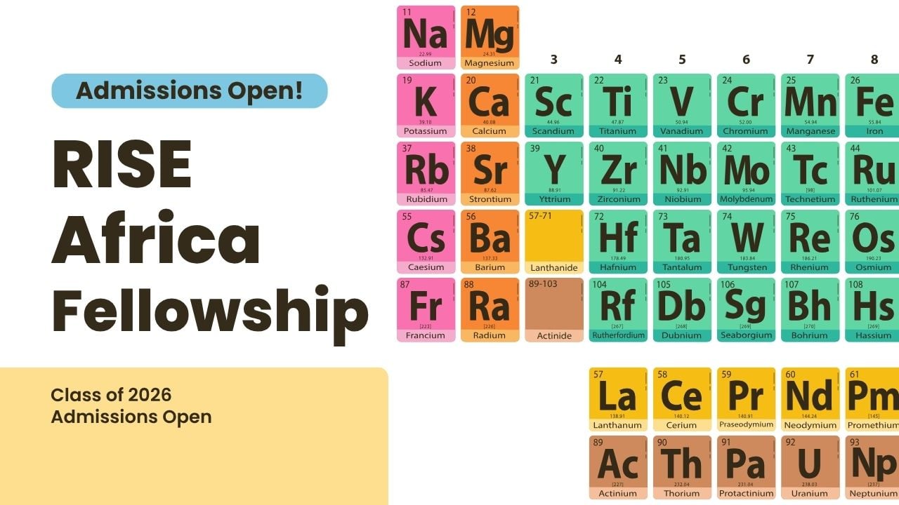 Green RISE Africa Fellowships 2026 Call of Applications with Leadership Training & Funding Access