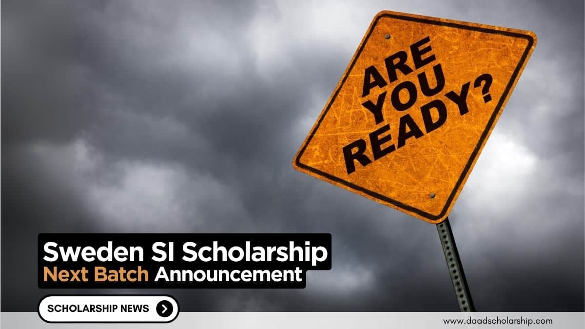 Get Ready for Sweden SI Scholarship for Global Professionals Next Batch