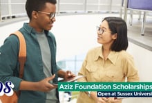 Aziz Foundation Scholarship 2026 at Sussex University