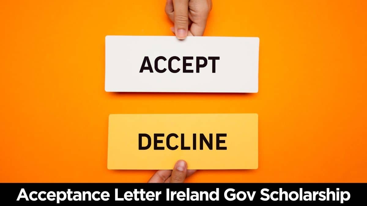 How to Request Acceptance Letter for Government of Ireland Scholarship