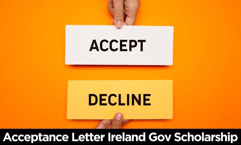 How to Request Acceptance Letter for Government of Ireland Scholarship