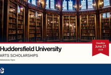 University of Huddersfield Arts Research Scholarships 2026 With Full Tuition Waiver