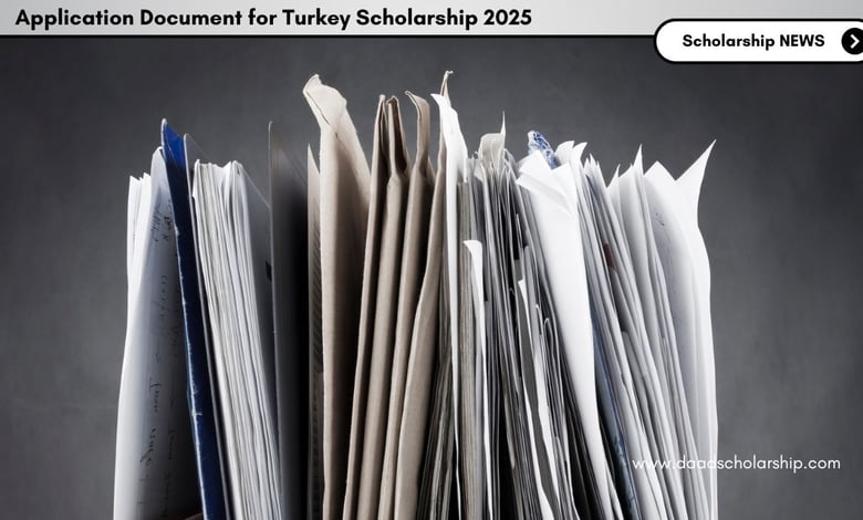 Application Document Set for Turkey Government Scholarship 2025