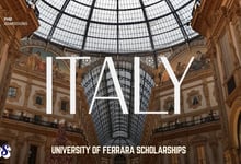 Italian University of Ferrara Fully Funded Scholarships 2027 for PhD Admissions Open